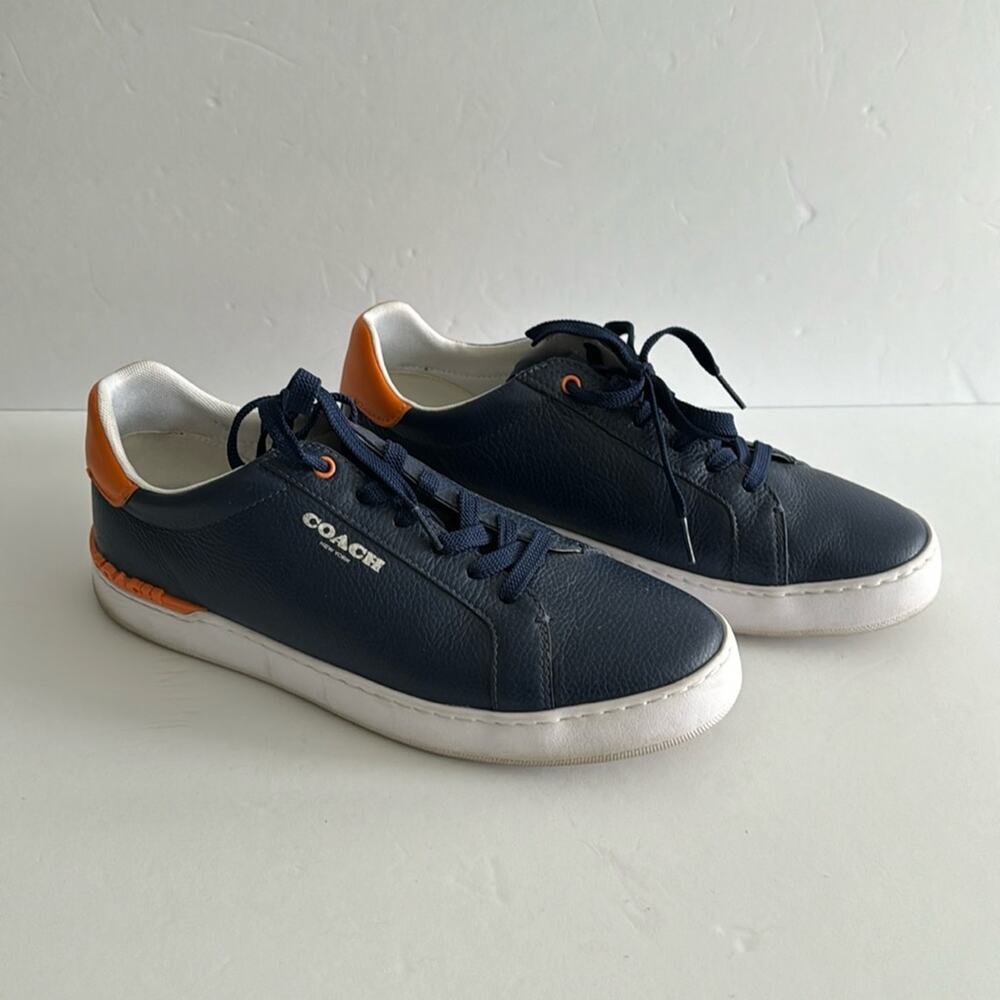 Coach Men's Leather Sneaker Trendy Date Night Size 10D Hamptons / NYC Vibes.